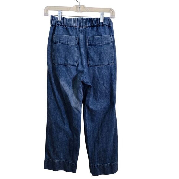 Everlane The Easy Jean Organic Cotton Elastic Waist Pockets Pull On Jeans Size 0 - Picture 3 of 10